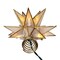 Kurt Adler 10-Light LED 15-Point Gold Sputnik Capiz Tree Topper